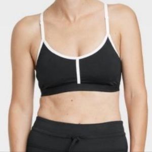All in motion sports bra black size l